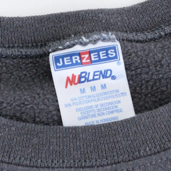 Vintage Jerzees Mi State Spartans University Collegiate Gray Neck Sweater Medium - Picture 9 of 10